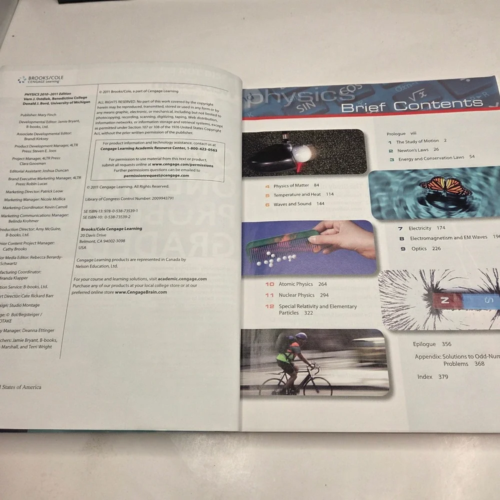 Inquiry into Physics Student Edition Ostdiek Bord Paperback Textbook 2011 BB17